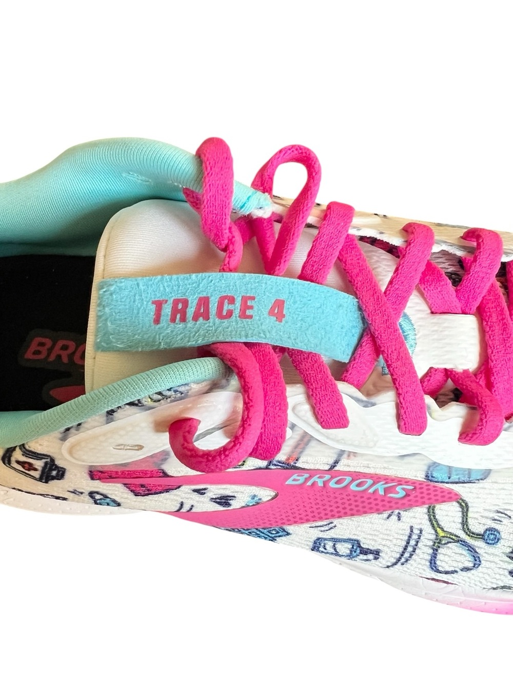 Brooks Women's Trace 4 Hero Medical Nurse Running Shoes Special Edition - Picture 12 of 13